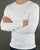 Tommy Jeans Rib Cotton Long Sleeve T Shirt White