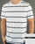 Aquascutum Whillan Aqua Stripe T Shirt White