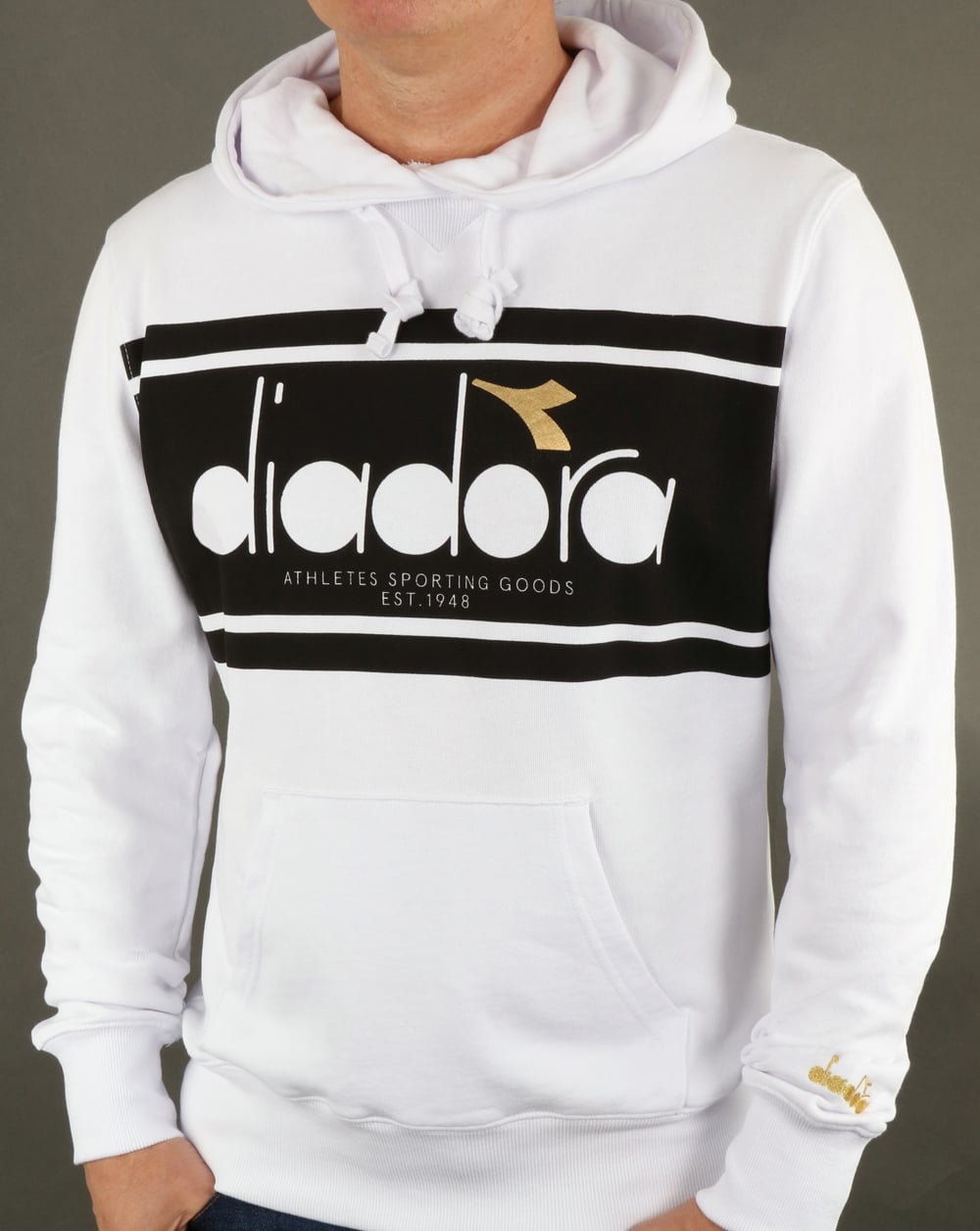 Diadora Spectra Hoody Weiß/Schwarz