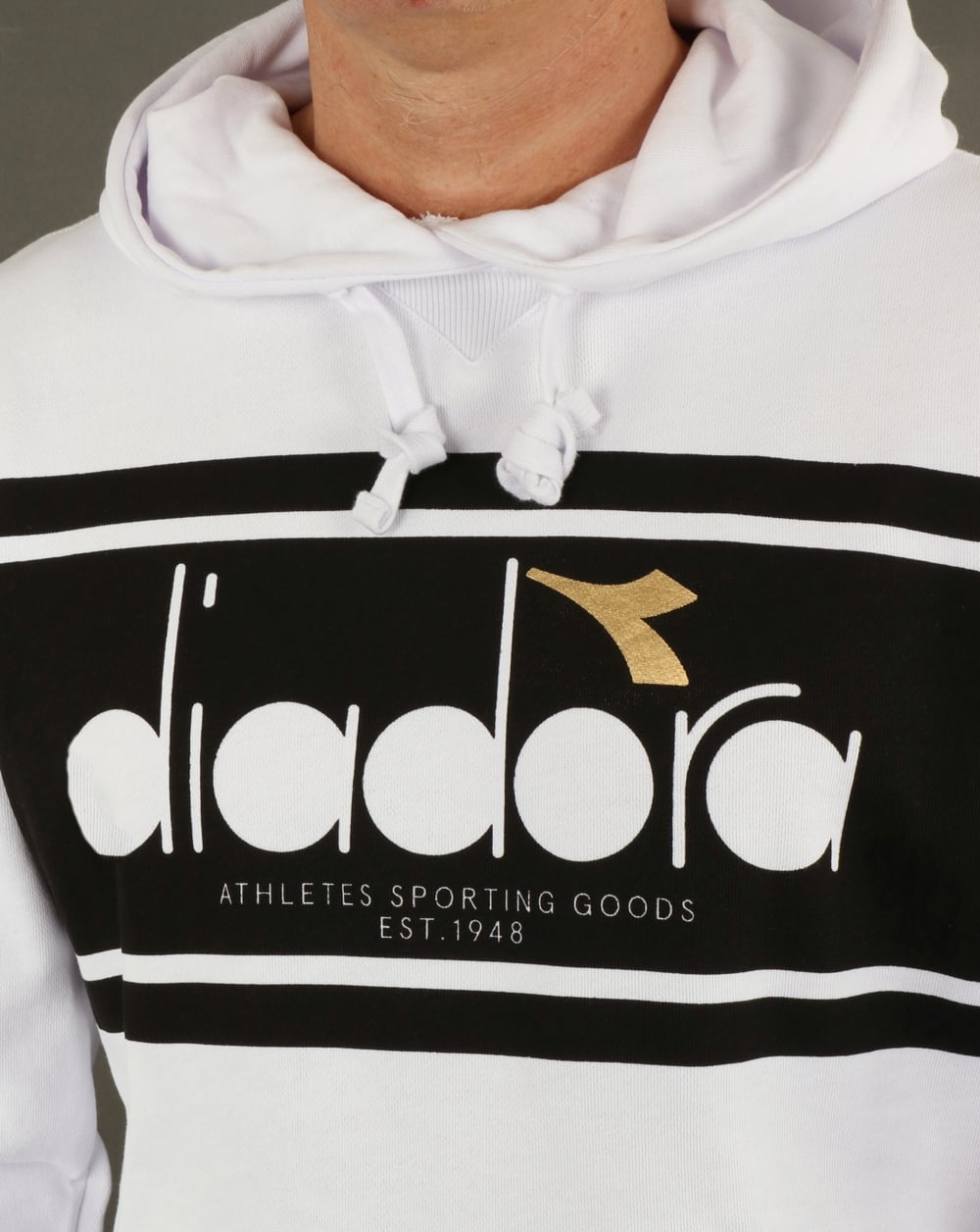 Diadora Spectra Hoody Weiß/Schwarz