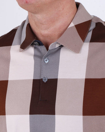 Aquascutum Cody Club Check Poloshirt Vicuna
