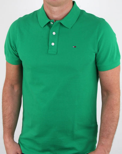 Tommy Hilfiger Poloshirt aus Baumwoll-Piqué Grün