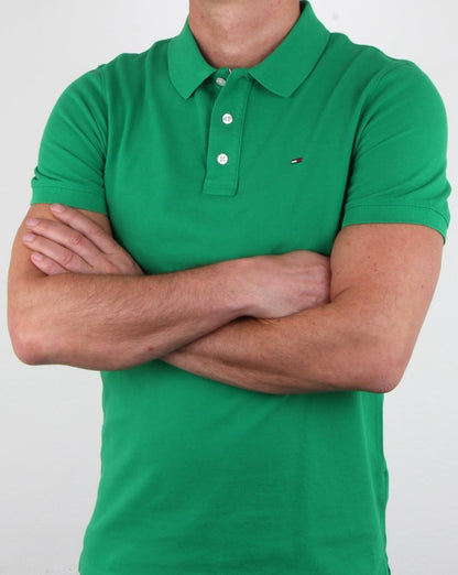 Tommy Hilfiger Poloshirt aus Baumwoll-Piqué Grün