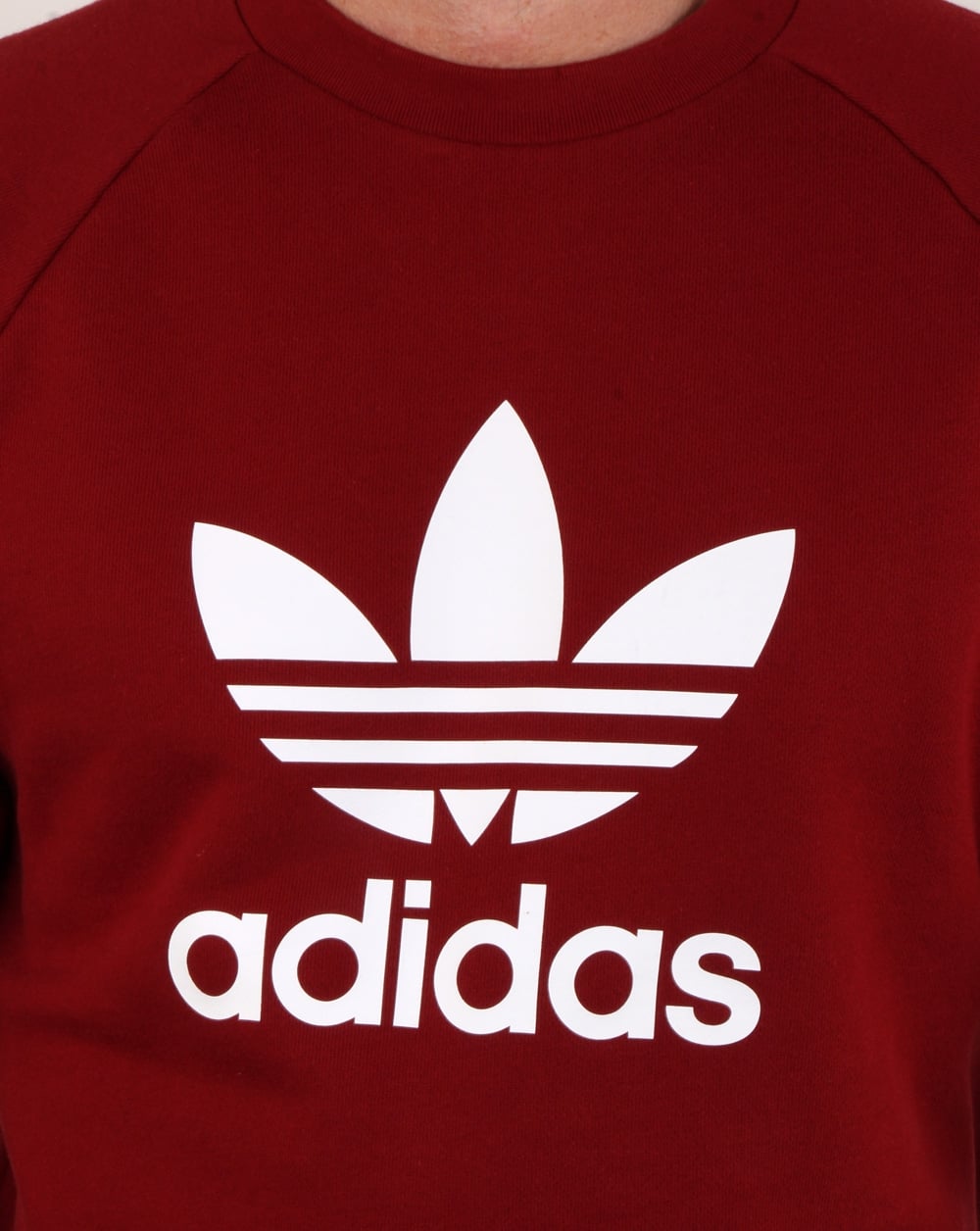 Adidas Originals Trefoil Sweatshirt Rust Red