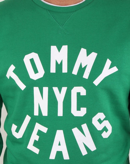 Tommy Hilfiger – Nyc-Logo-Sweatshirt in Jellybean-Grün