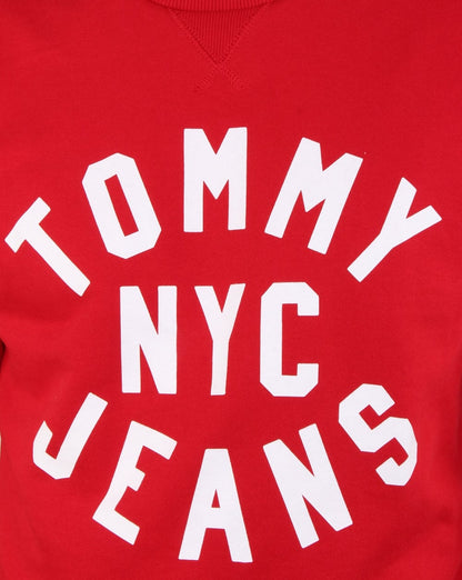 Tommy Hilfiger NYC Logo Sweatshirt Racing Red
