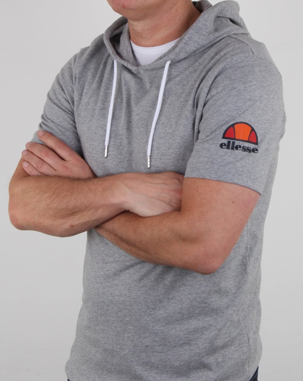 Ellesse – T-Shirt mit Kapuze, Athletic Grey