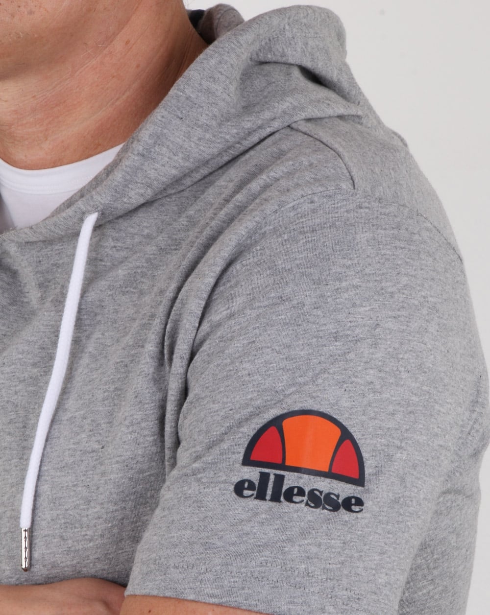 Ellesse – T-Shirt mit Kapuze, Athletic Grey