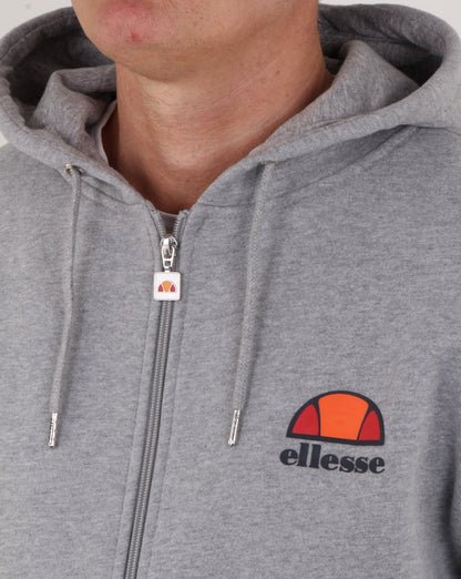 Ellesse – Kapuzenjacke mit durchgehendem Reißverschluss, athletisch, grau