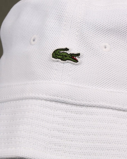 Lacoste Bucket Hat Weiß
