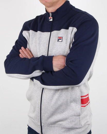 Fila Vintage Mivvi Trainingsjacke Hellgrau meliert