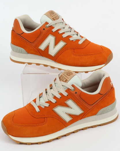 New Balance 574 Sneaker Orange/Mondstrahl