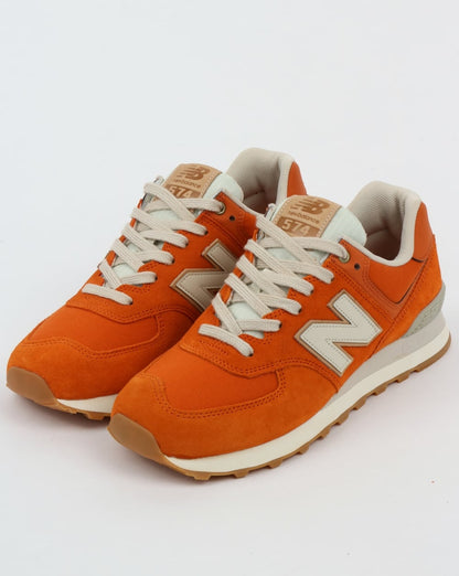 New Balance 574 Sneaker Orange/Mondstrahl