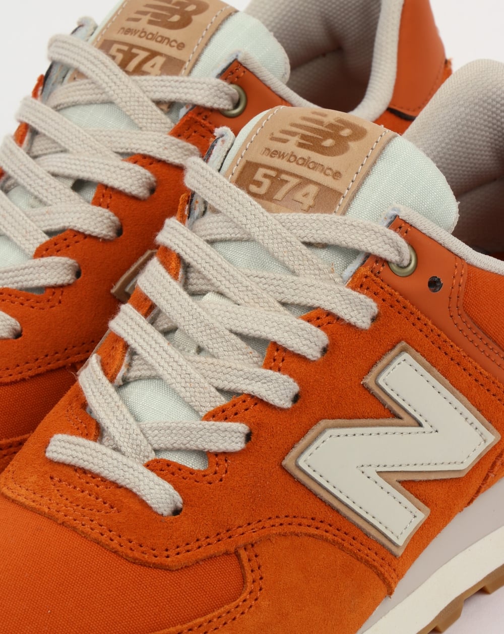 New Balance 574 Trainers Orange/Moonbeam