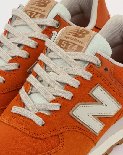 New Balance 574 Sneaker Orange/Mondstrahl
