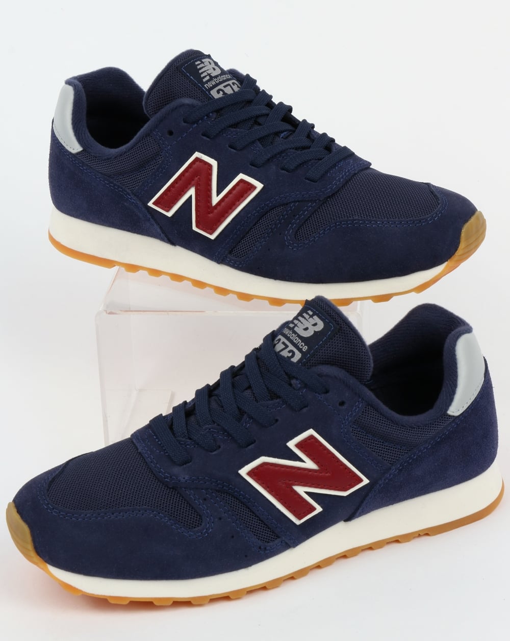 New Balance 373 Sneaker Marineblau/Rot