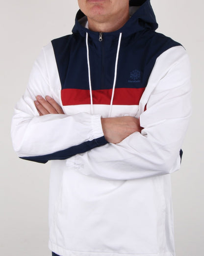 Reebok Ef Half Zip Anorak Weiß/Marineblau/Rot
