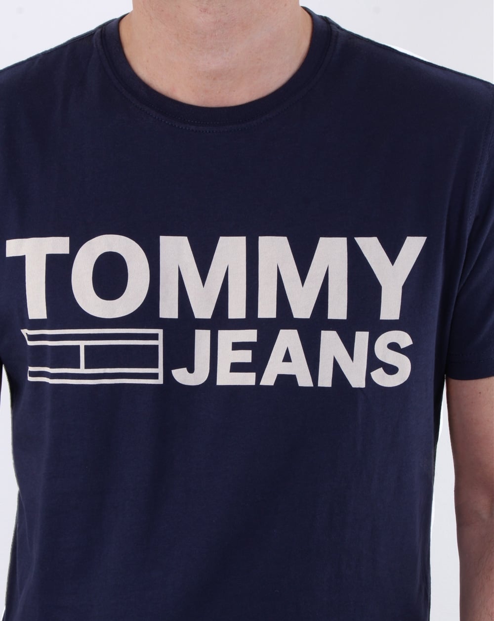 Tommy Hilfiger Logo T-Shirt Marineblau