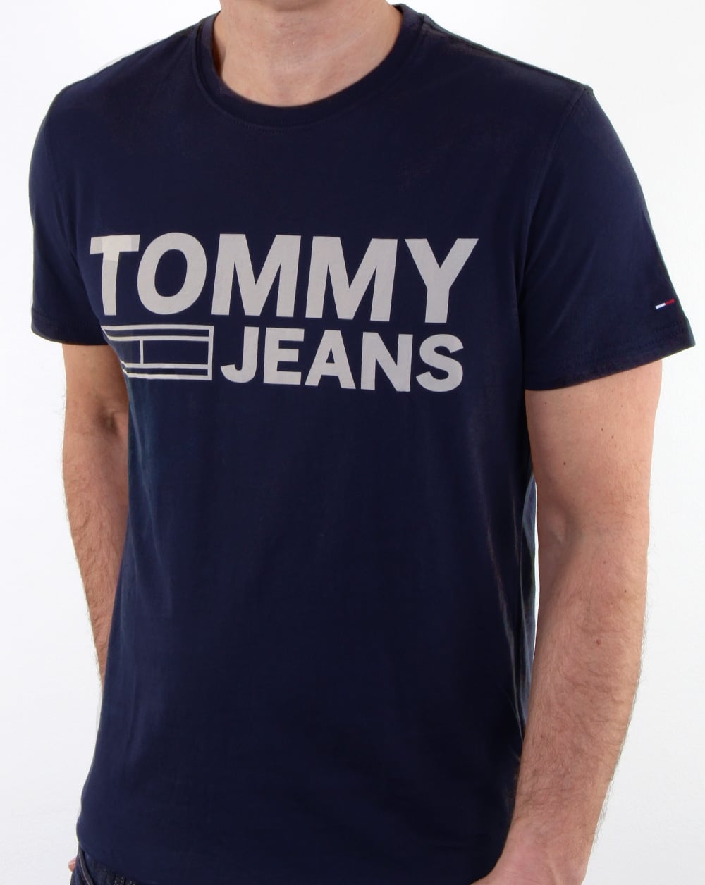 Tommy Hilfiger Logo T-Shirt Marineblau