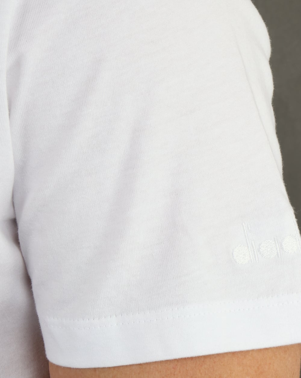 Diadora Logo T-Shirt Weiß Großes Logo