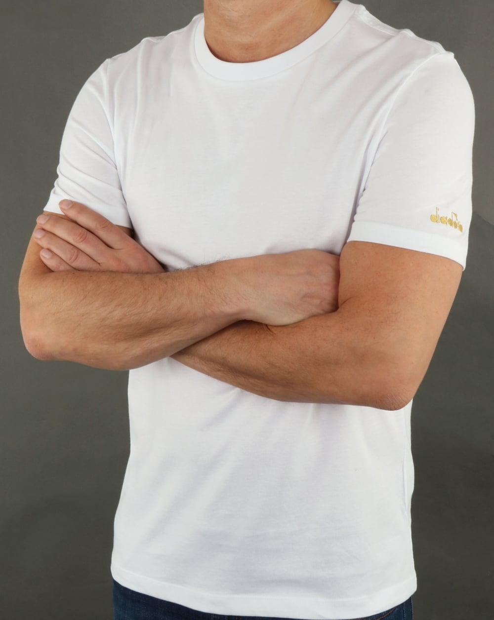 Diadora Logo T-Shirt Weiß/Schwarz