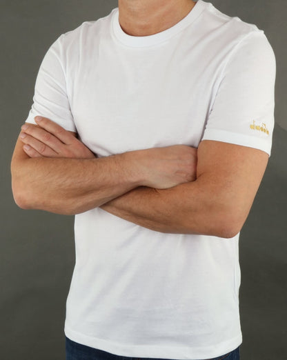 Diadora Logo T-Shirt Weiß/Schwarz