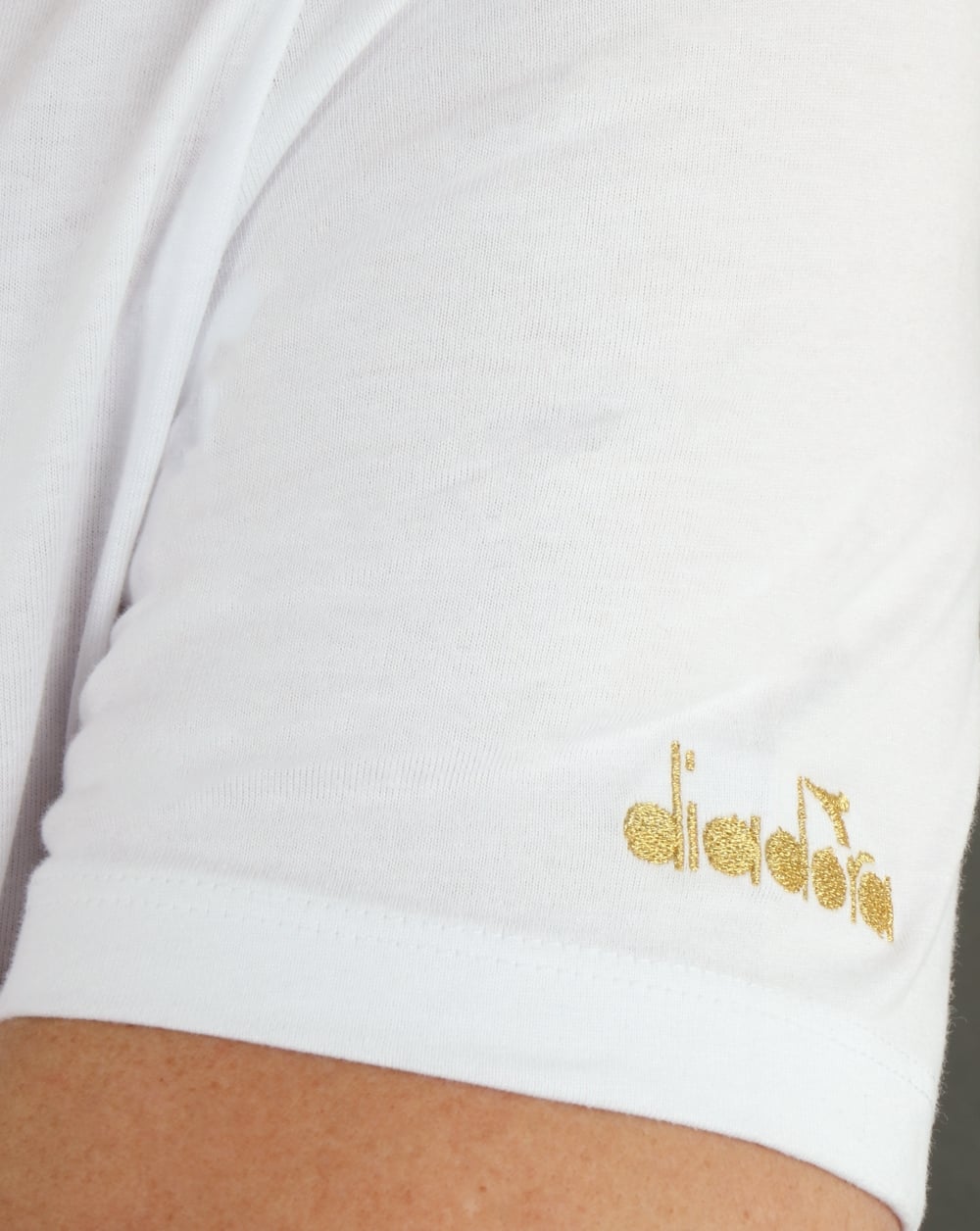 Diadora Logo T-Shirt Weiß/Schwarz