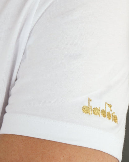 Diadora Logo T-Shirt Weiß/Schwarz