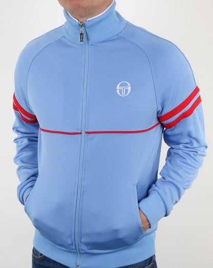 Sergio Tacchini Star Track Top Himmelblau/Rot