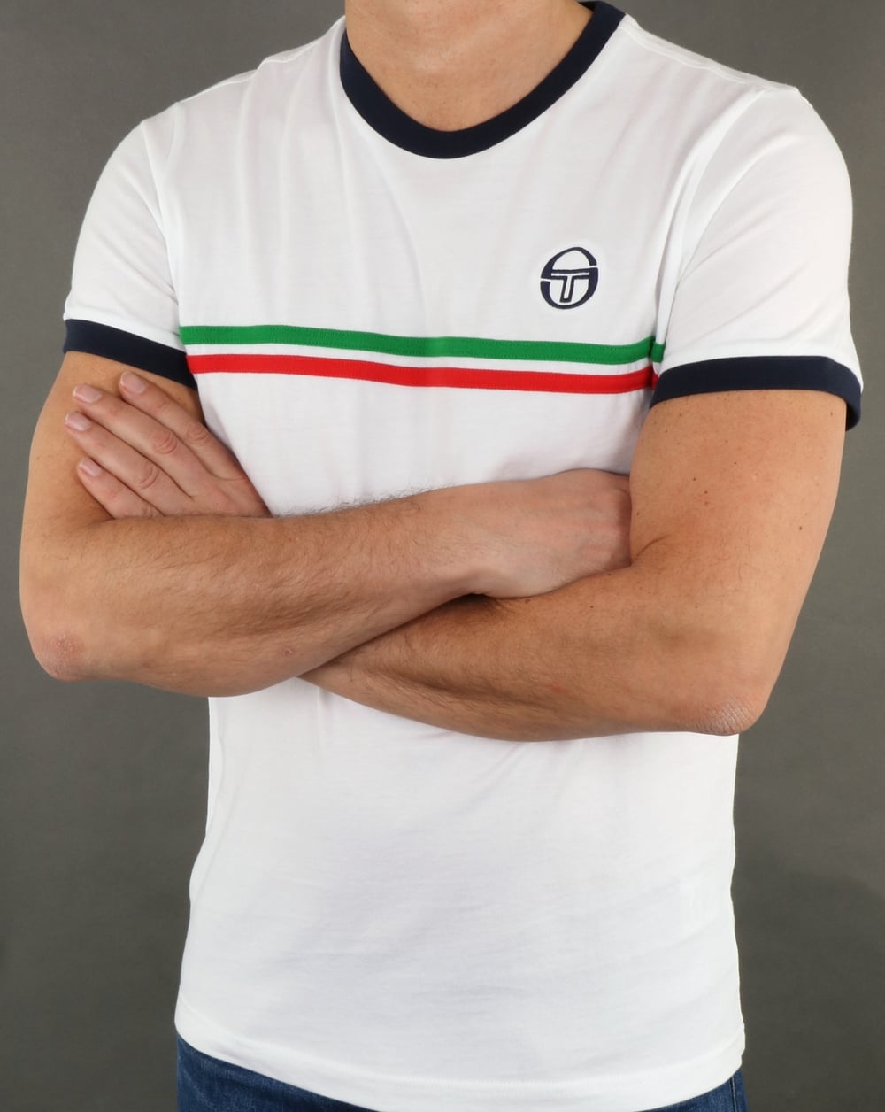Sergio Tacchini Supermac T-Shirt Weiß/Grün/Rot