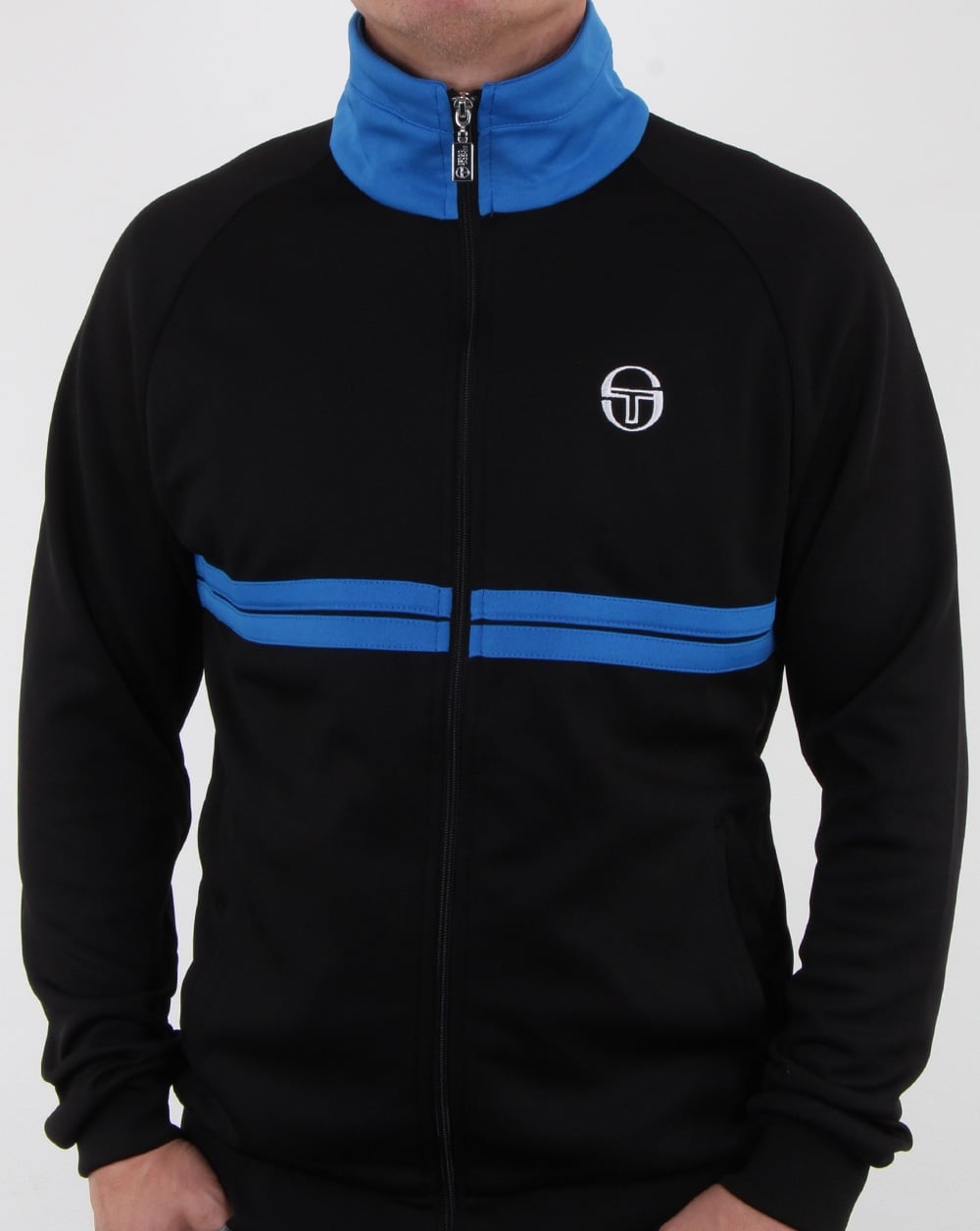 Sergio Tacchini Dallas Trainingsjacke Schwarz/Königsblau