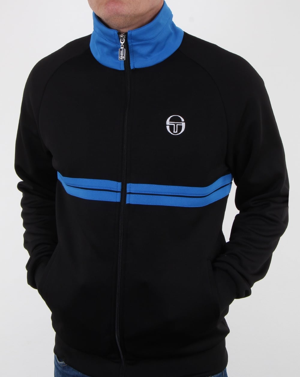 Sergio Tacchini Dallas Trainingsjacke Schwarz/Königsblau