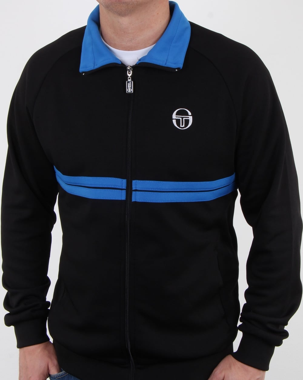 Sergio Tacchini Dallas Trainingsjacke Schwarz/Königsblau