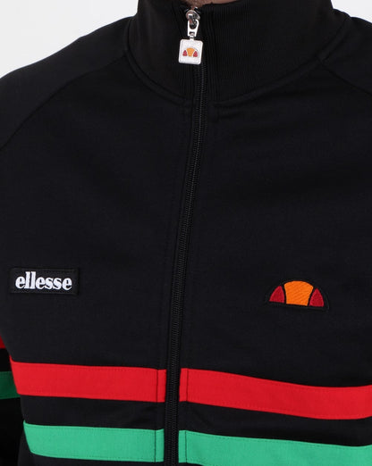 Ellesse Rimini Trainingsjacke Schwarz/Rot/Grün