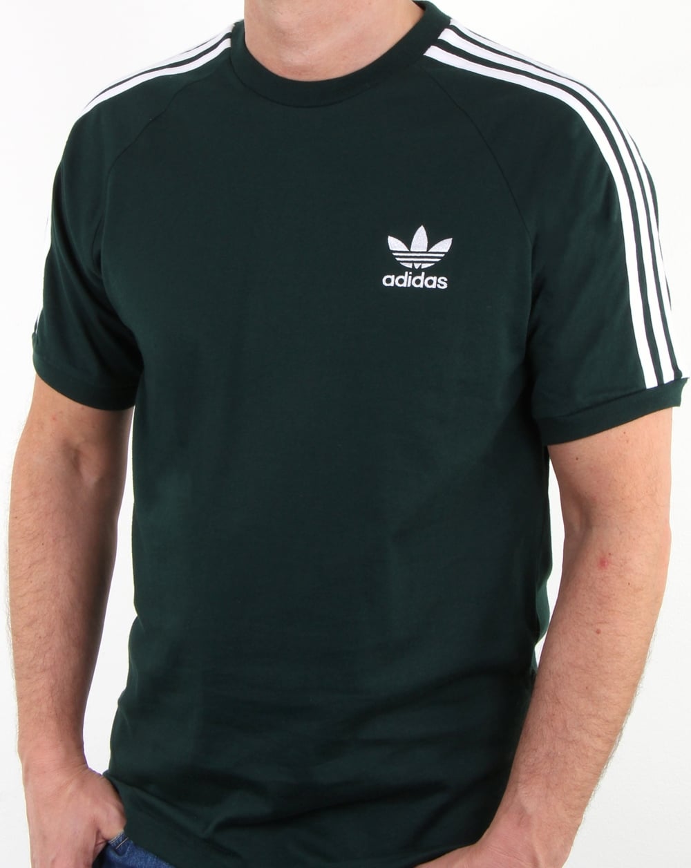 Adidas Originals 3-Streifen-T-Shirt Grün