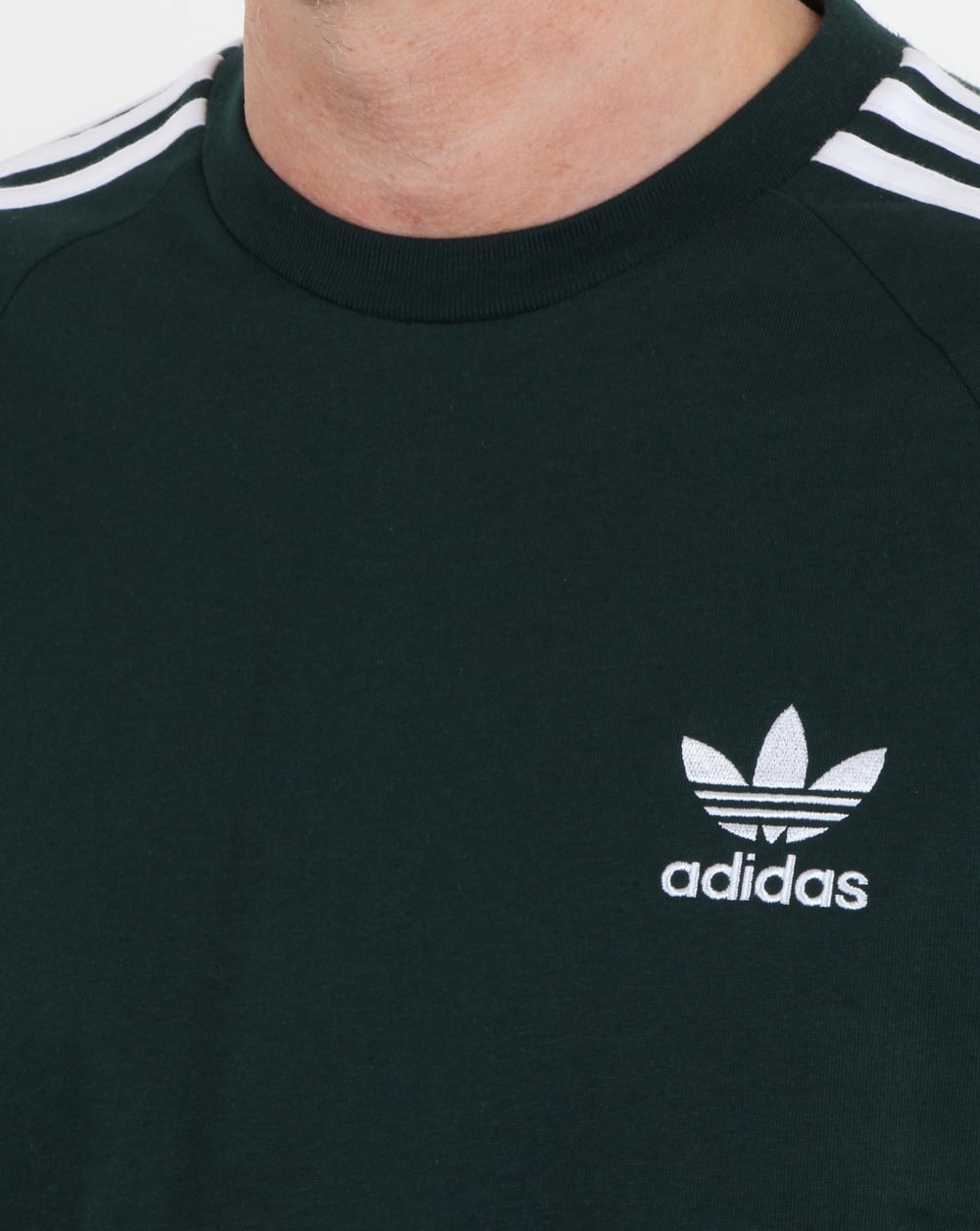 Adidas Originals 3-Streifen-T-Shirt Grün