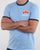 Ellesse Ringer T Shirt Sky Blue