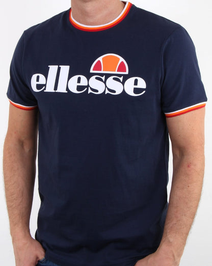 Ellesse Multi Ringer T-Shirt Marineblau