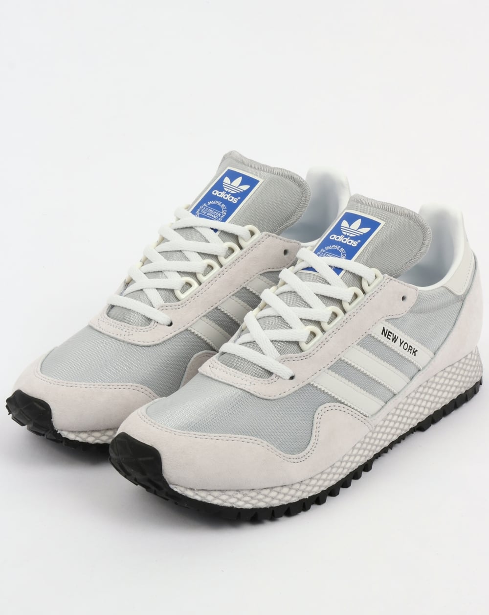 Adidas New York Trainers Crystal White/Grey