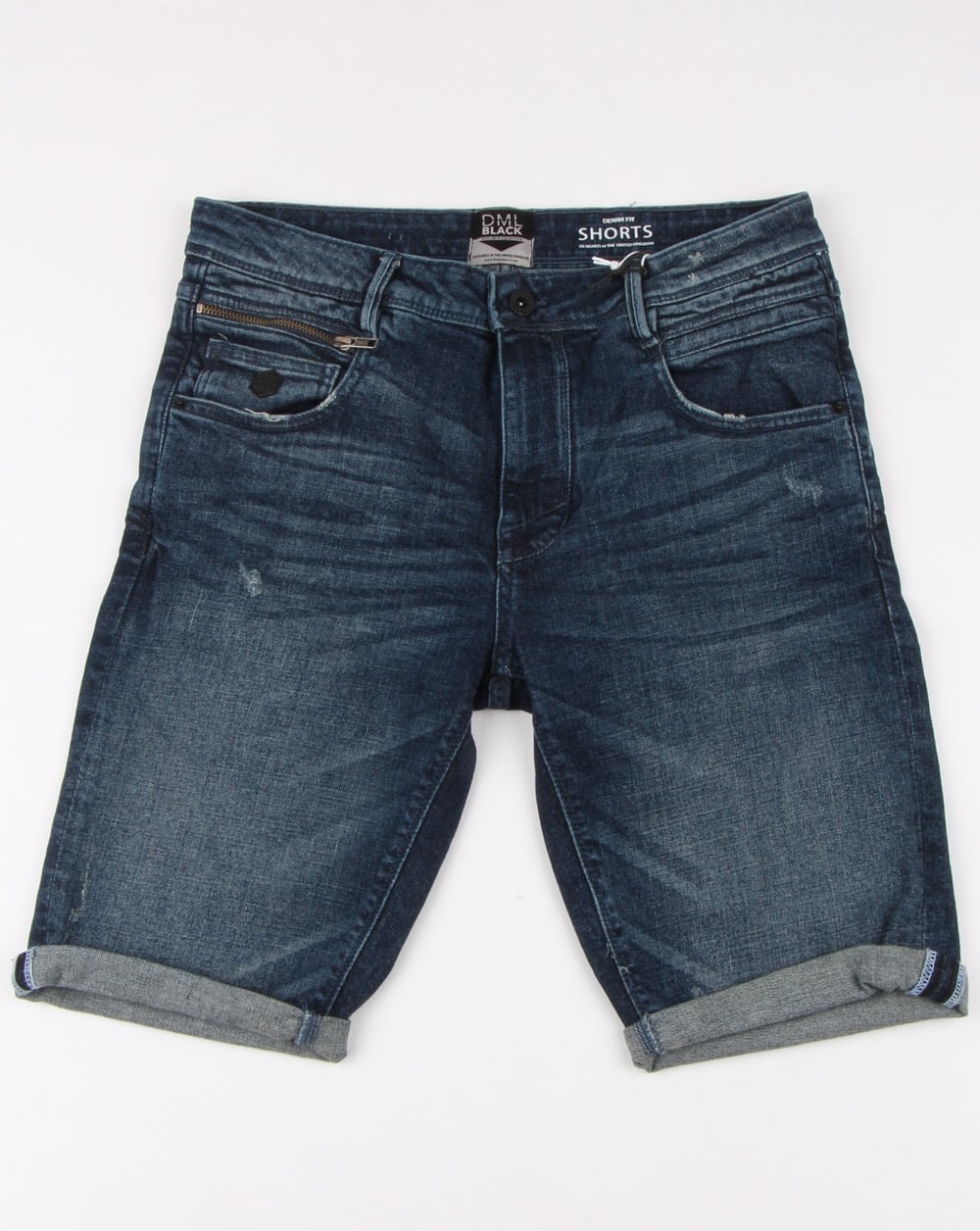 80er Casual Classics Jeansshorts in dunkler Waschung