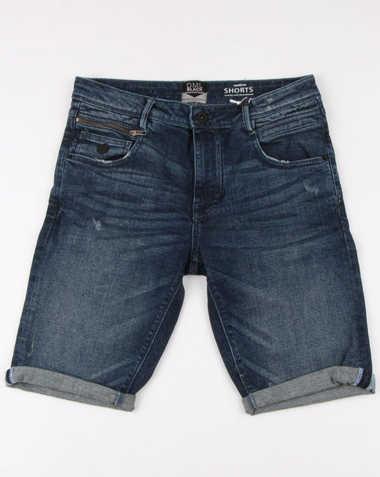 80s Casual Classics 80er Casual Classics Jeansshorts in dunkler Waschung