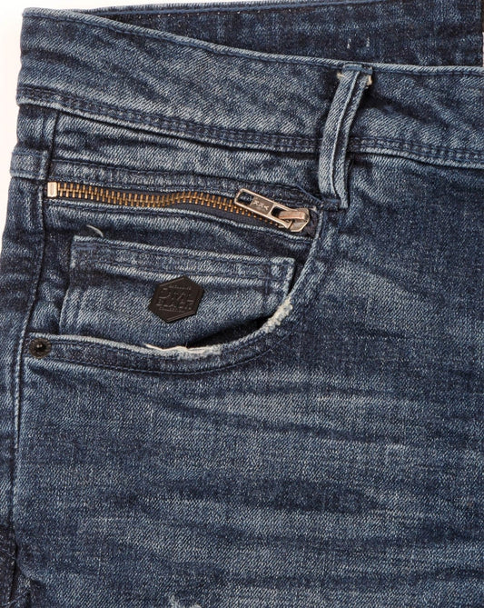 80s Casual Classics 80er Casual Classics Jeansshorts in dunkler Waschung