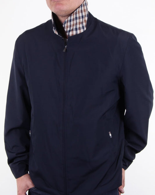 Aquascutum Aquascutum Cliff Nylon Harrington Marineblau