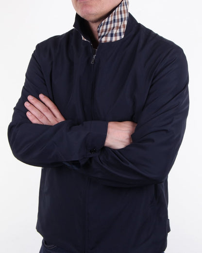 Aquascutum Cliff Nylon Harrington Marineblau