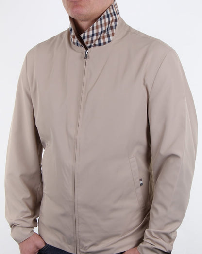 Aquascutum Cliff Nylon Harrington helles Kamel