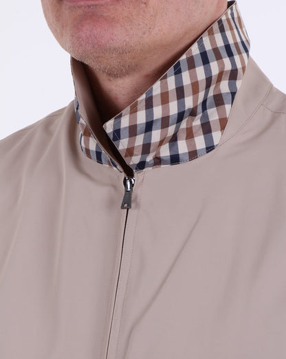 Aquascutum Cliff Nylon Harrington helles Kamel