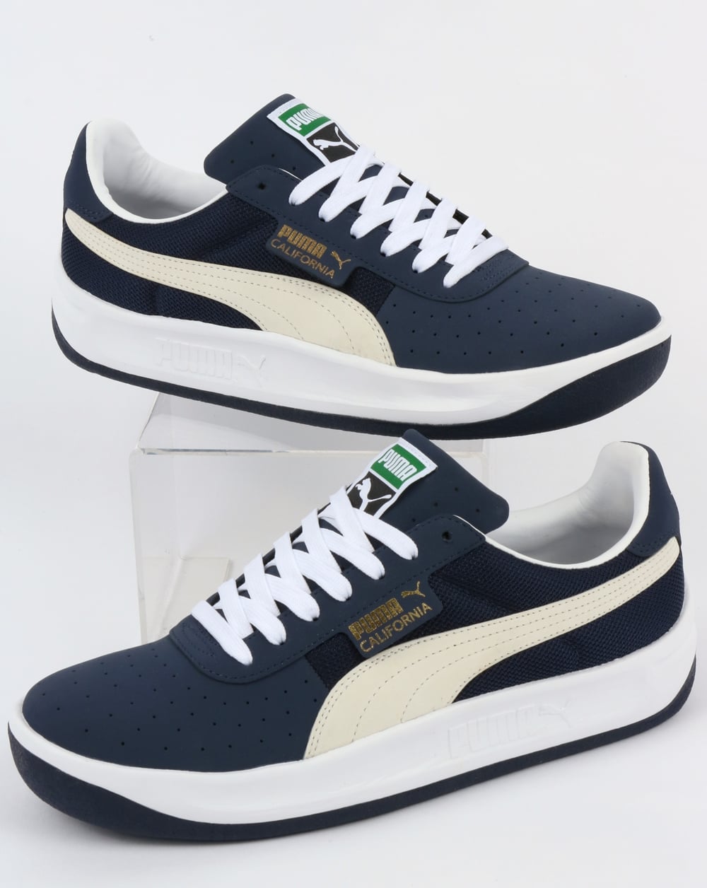 Puma California VTG Trainers Navy/White