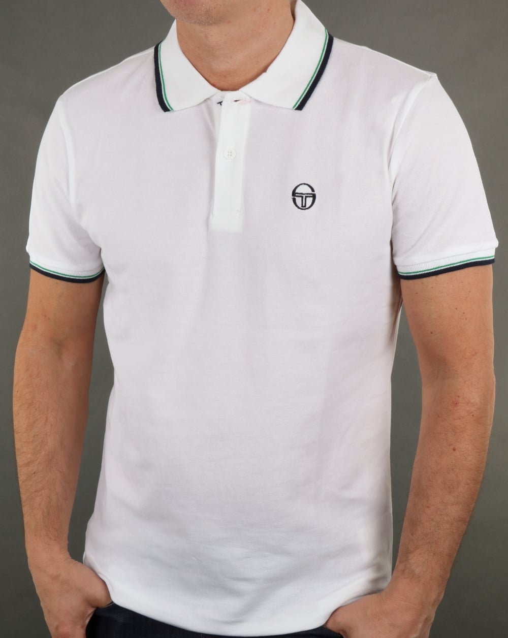 Sergio Tacchini – Poloshirt „Zuck“ in Weiß