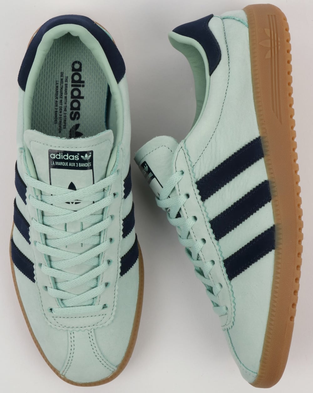 Adidas Bermuda Sneakers Aschgrün/Marineblau