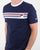 Fila Vintage Chest Stripe T Shirt Navy